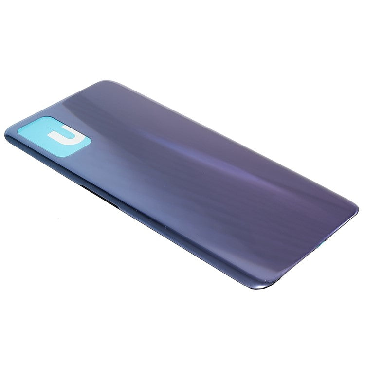 For Honor X10 Max 5G Battery Housing Cover with Adhesive Sticker Replacement Parts - Silver