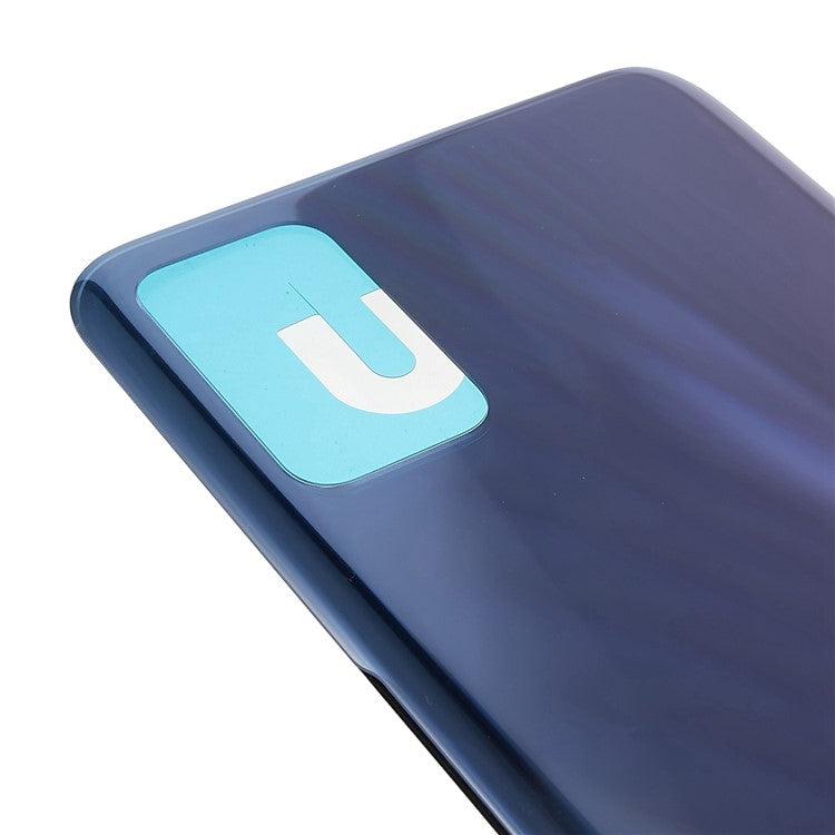 For Honor X10 Max 5G Battery Housing Cover with Adhesive Sticker Replacement Parts - Silver