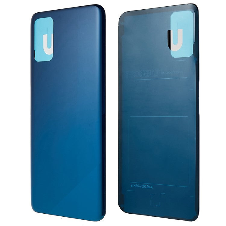 For Honor X10 Max 5G Battery Housing Cover with Adhesive Sticker Replacement Parts - Blue