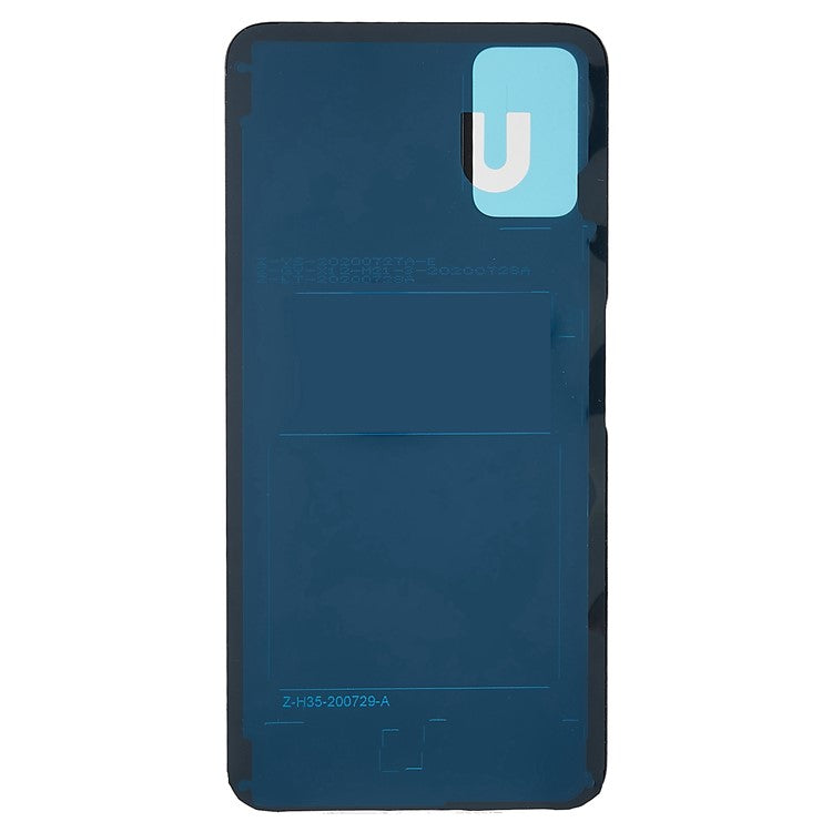 For Honor X10 Max 5G Battery Housing Cover with Adhesive Sticker Replacement Parts - Blue