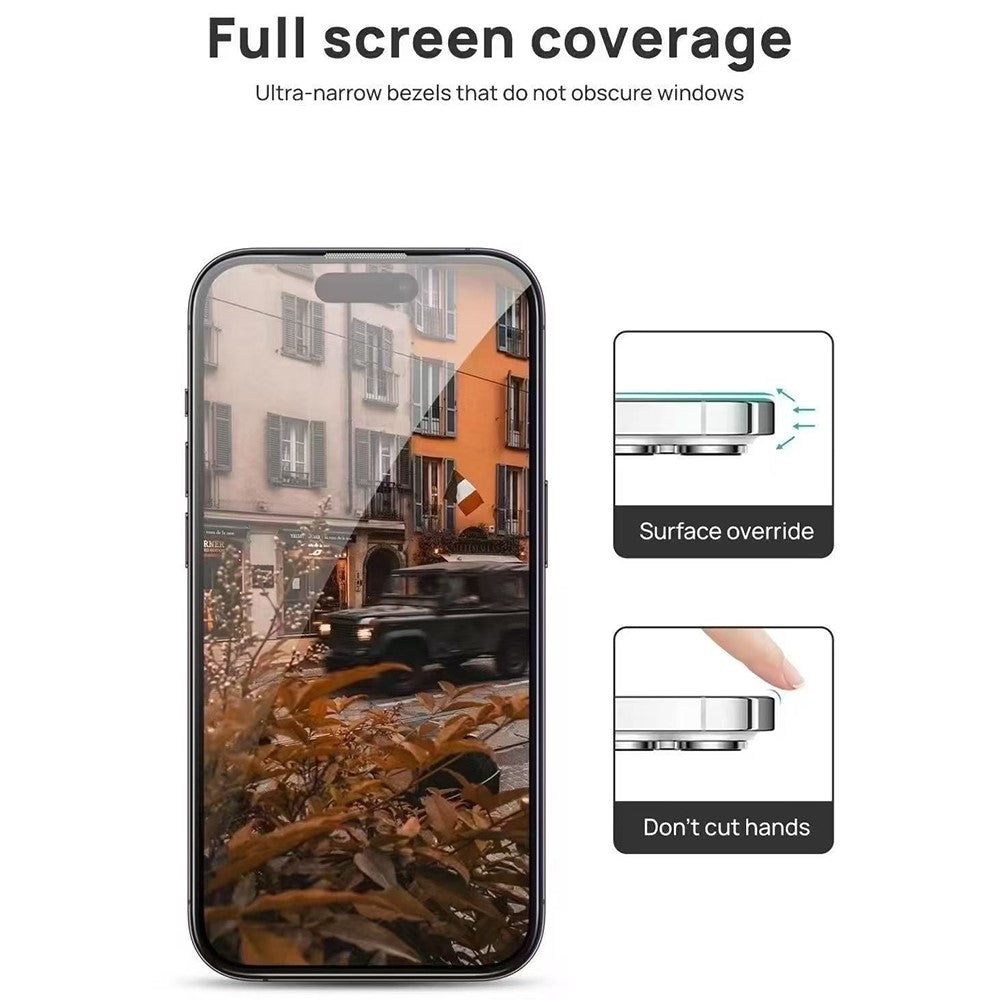 URR For iPhone 17 Pro Max Magnetic Case with Privacy Screen Protector / Lens Film TPU + PC Clear Phone Cover
