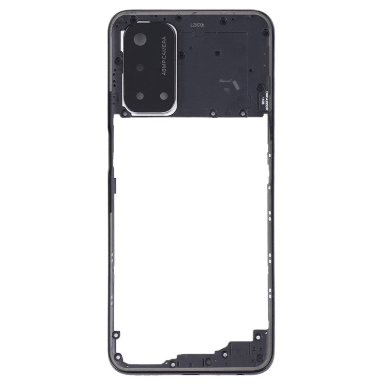 For Oppo A54 5G Middle Housing Plate Frame Replacement Part Cell Phone Repair Accessories (without Logo) - Black