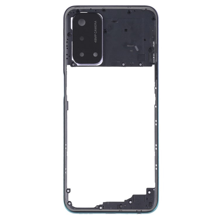 For Oppo A54 5G Middle Housing Plate Frame Replacement Part Cell Phone Repair Accessories (without Logo) - Silver
