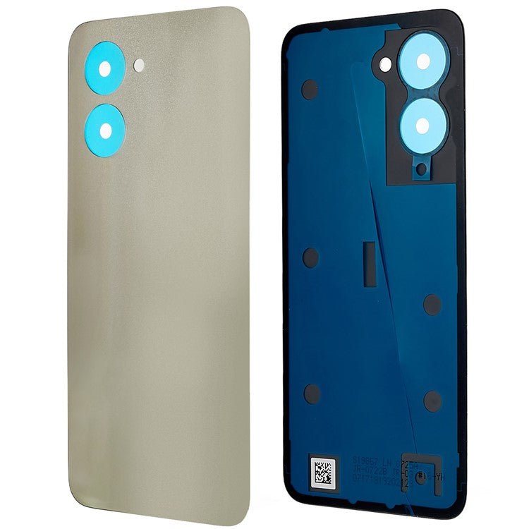 For Realme C33 4G Battery Housing Back Cover Replacement Part - Gold
