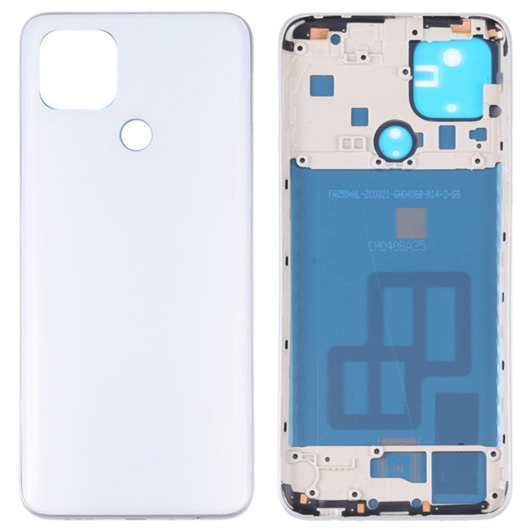 For OPPO A15 / A15s / A35 OEM Battery Housing Back Cover Replacement - White