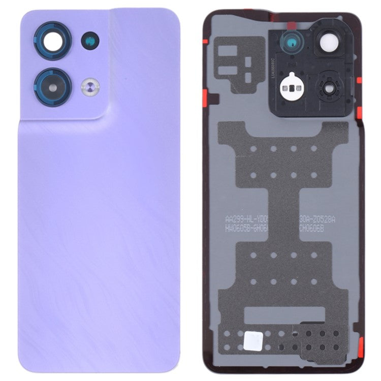 For Oppo Reno8 5G (Global Version) Battery Housing Back Cover Replacement Part - Purple