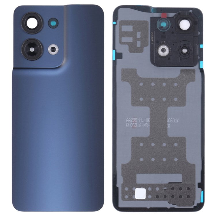 For Oppo Reno8 5G (Global Version) Battery Housing Back Cover Replacement Part - Black