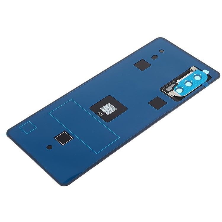 For Sony Xperia 10 III 5G OEM Battery Housing with Adhesive Sticker + Camera Lens Cover - Black