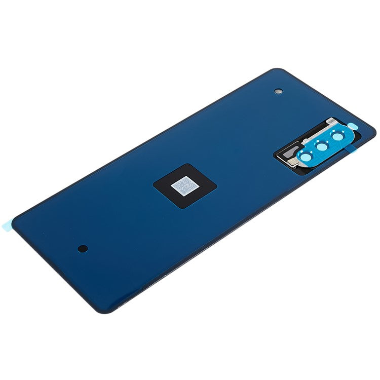 For Sony Xperia 10 III 5G OEM Battery Housing with Adhesive Sticker + Camera Lens Cover - Blue