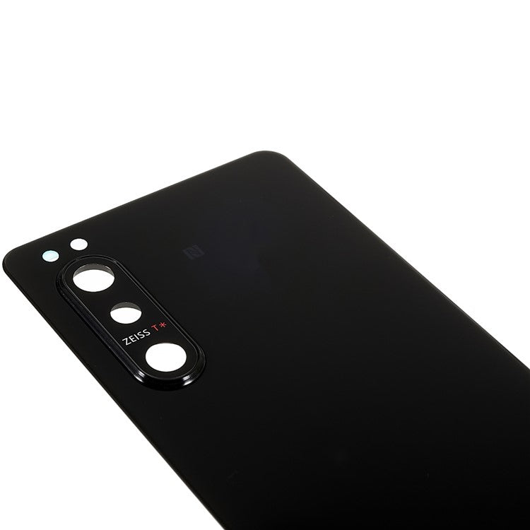 For Sony Xperia 5 II OEM Battery Housing with Adhesive Sticker + Camera Lens Cover - Black
