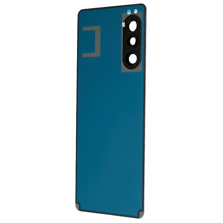 For Sony Xperia 5 II OEM Battery Housing with Adhesive Sticker + Camera Lens Cover - Grey
