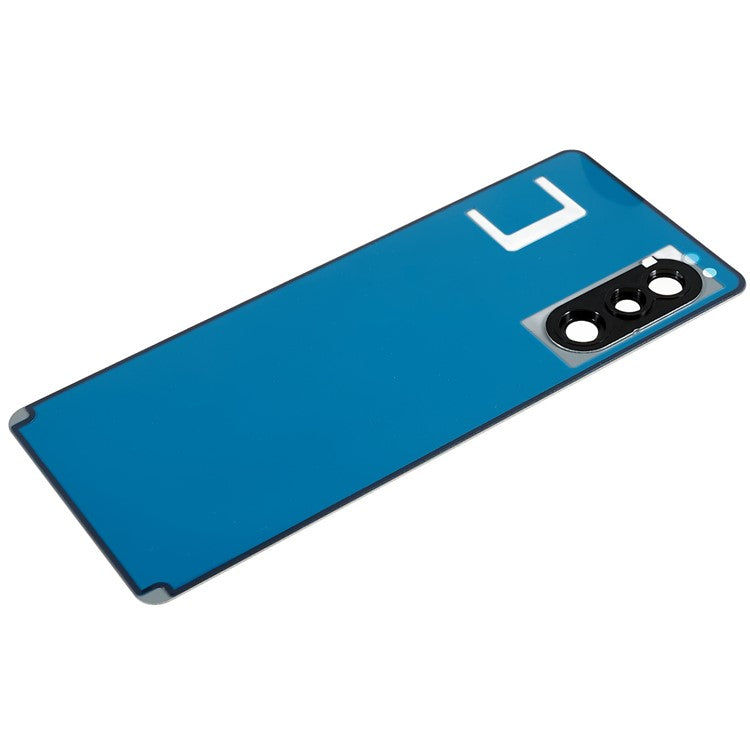 For Sony Xperia 5 II OEM Battery Housing with Adhesive Sticker + Camera Lens Cover - Grey