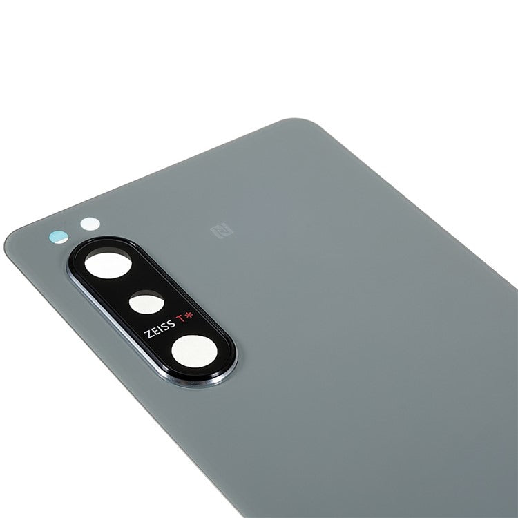 For Sony Xperia 5 II OEM Battery Housing with Adhesive Sticker + Camera Lens Cover - Grey