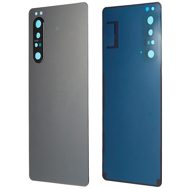 For Sony Xperia 1 II OEM Battery Housing with Adhesive Sticker + Camera Lens Cover - Purple