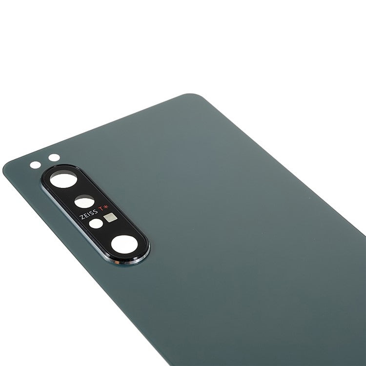 For Sony Xperia 1 II OEM Battery Housing with Adhesive Sticker + Camera Lens Cover - Green