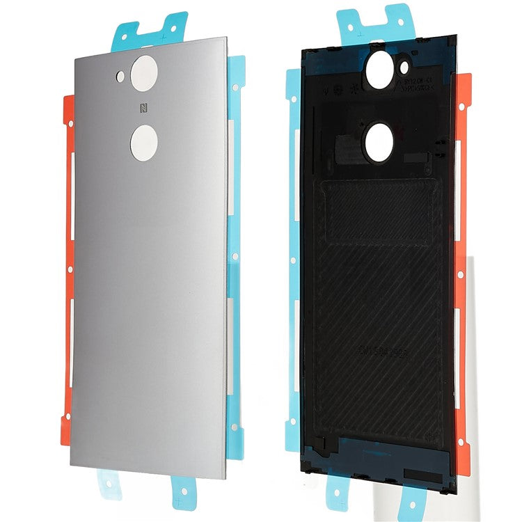 For Sony Xperia XA2 OEM Battery Housing with Adhesive Sticker Replacement Part - Silver