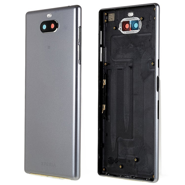 For Sony Xperia 10 Plus OEM Battery Door Cover Replacement Part - Silver