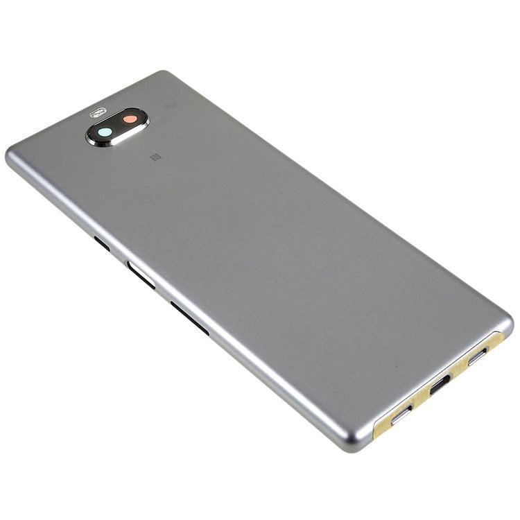For Sony Xperia 10 Plus OEM Battery Door Cover Replacement Part - Silver