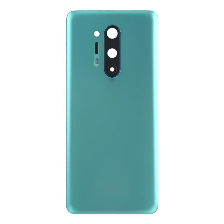 For OnePlus 8 Pro OEM Battery Housing with Adhesive Sticker + Camera Lens Cover - Green