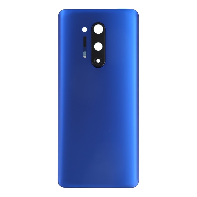 For OnePlus 8 Pro OEM Battery Housing with Adhesive Sticker + Camera Lens Cover - Blue