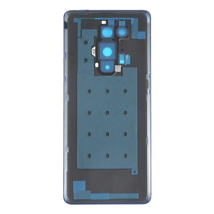 For OnePlus 8 Pro OEM Battery Housing with Adhesive Sticker + Camera Lens Cover - Blue