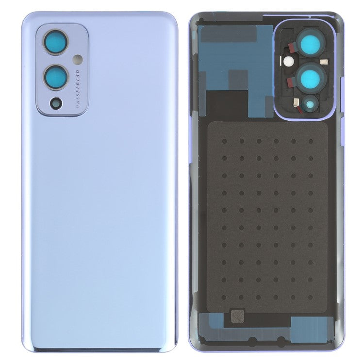 For OnePlus 9 (EU  /  US Version) OEM Battery Housing with Adhesive Sticker + Camera Lens Cover - Purple