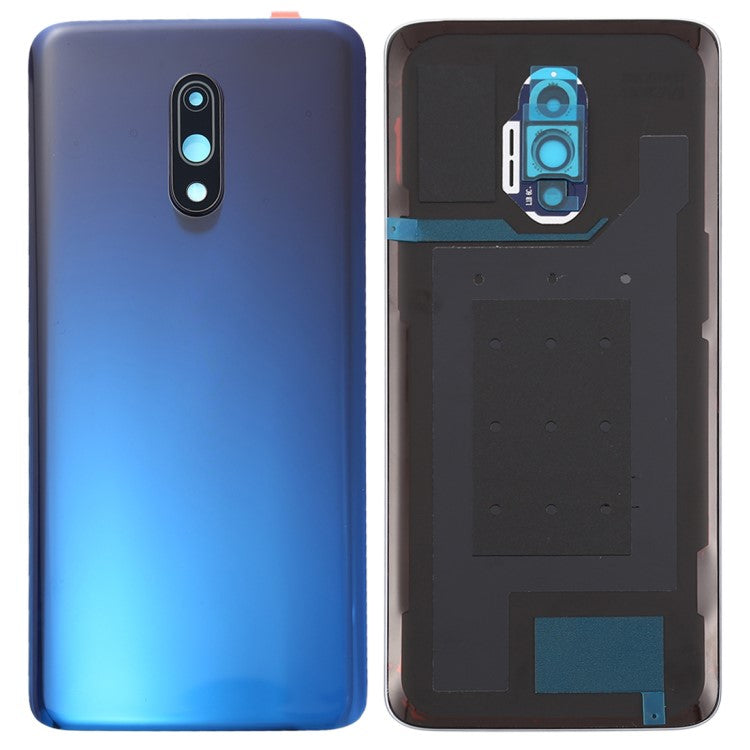 For OnePlus 7 OEM Battery Housing with Adhesive Sticker + Camera Lens Cover - Blue