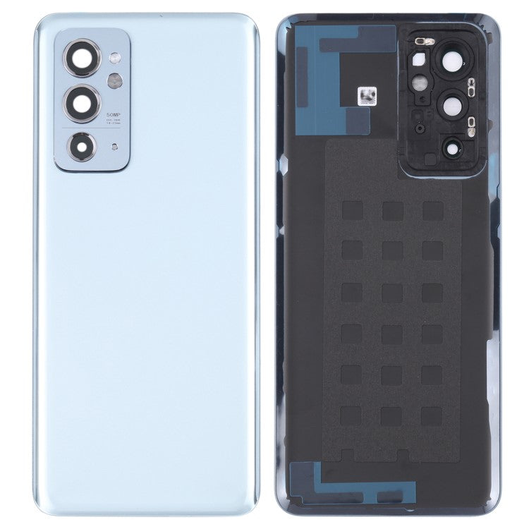 For OnePlus 9RT 5G OEM Battery Housing with Adhesive Sticker + Camera Lens Cover - Silver