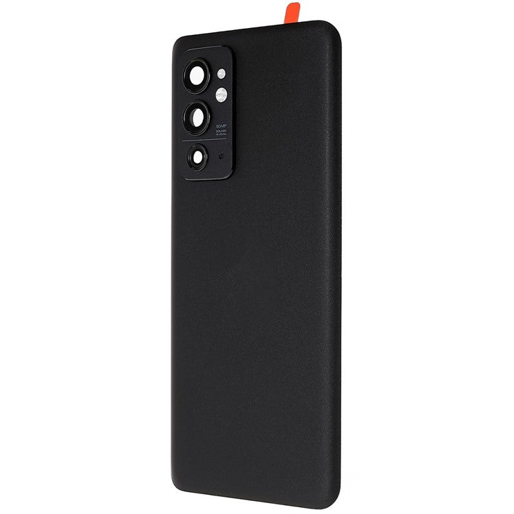 For OnePlus 9RT 5G OEM Battery Housing with Adhesive Sticker + Camera Lens Cover - Black