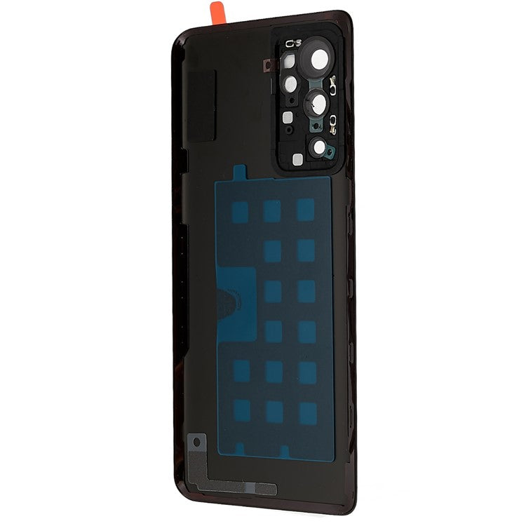 For OnePlus 9RT 5G OEM Battery Housing with Adhesive Sticker + Camera Lens Cover - Black