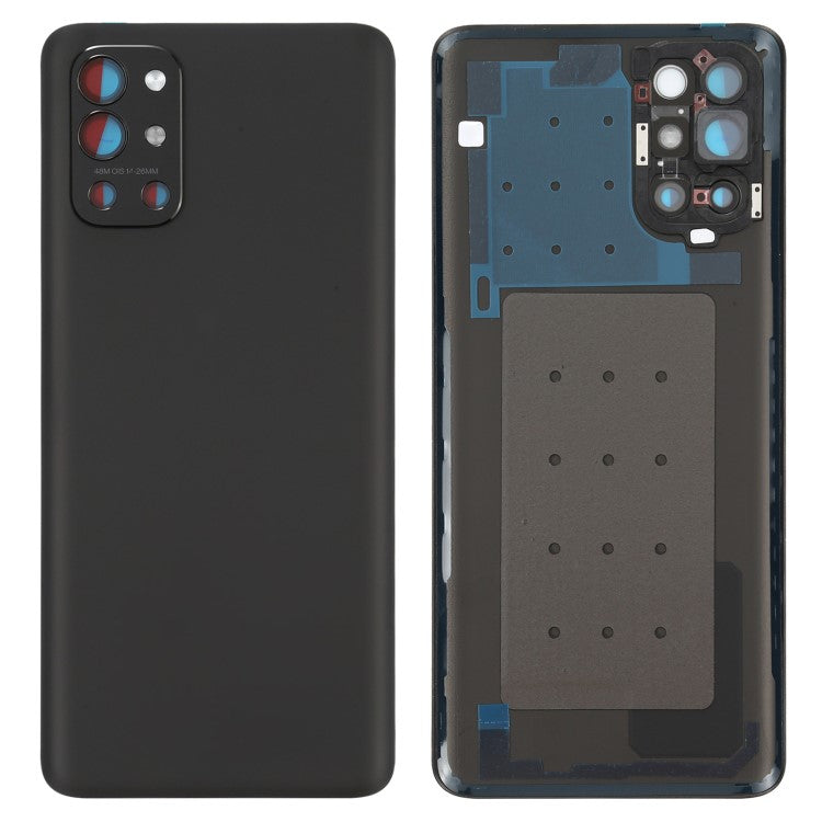 For OnePlus 9R OEM Battery Housing with Adhesive Sticker + Camera Lens Cover - Black