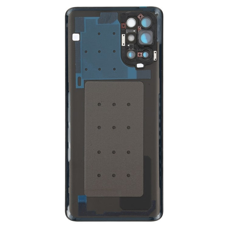 For OnePlus 9R OEM Battery Housing with Adhesive Sticker + Camera Lens Cover - Black