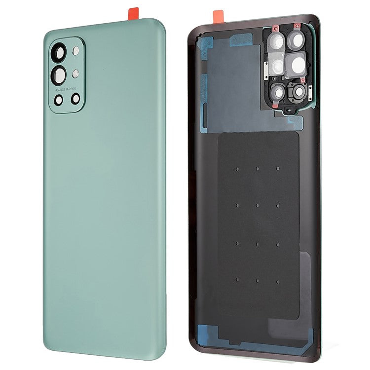 For OnePlus 9R OEM Battery Housing with Adhesive Sticker + Camera Lens Cover - Green