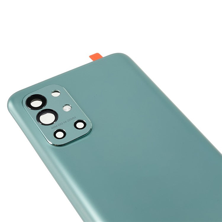 For OnePlus 9R OEM Battery Housing with Adhesive Sticker + Camera Lens Cover - Green