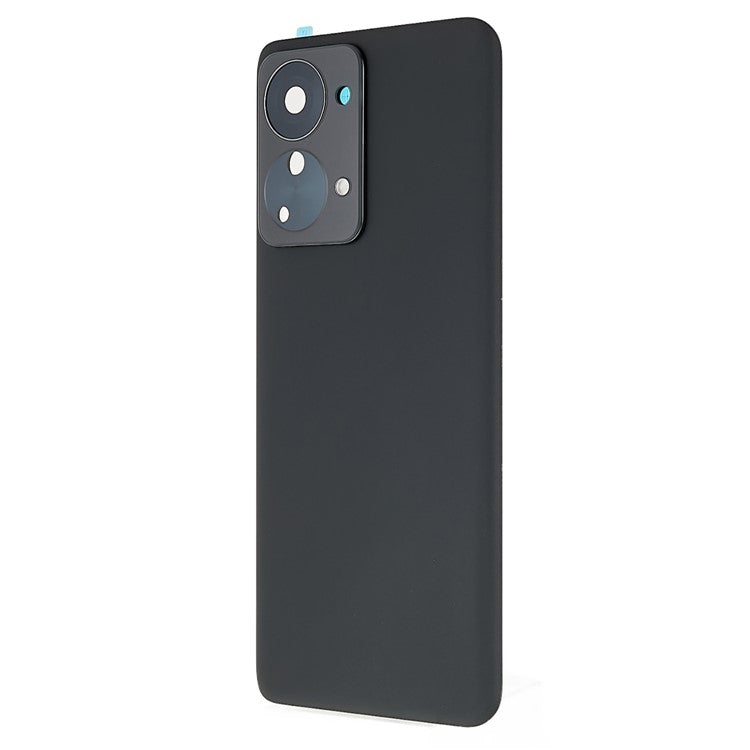 For OnePlus Nord 2T 5G OEM Battery Housing with Adhesive Sticker + Camera Lens Cover - Black