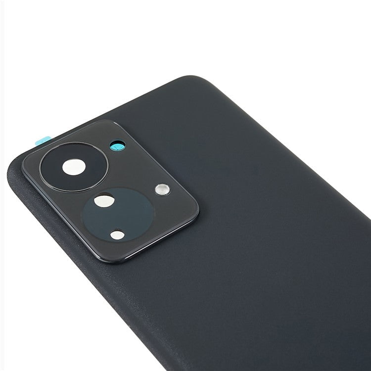 For OnePlus Nord 2T 5G OEM Battery Housing with Adhesive Sticker + Camera Lens Cover - Black