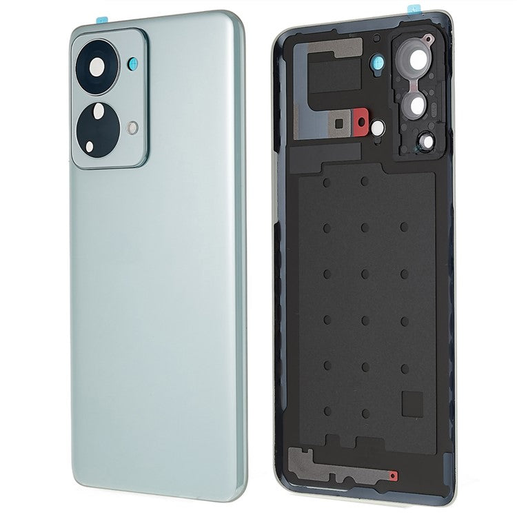 For OnePlus Nord 2T 5G OEM Battery Housing with Adhesive Sticker + Camera Lens Cover - Green