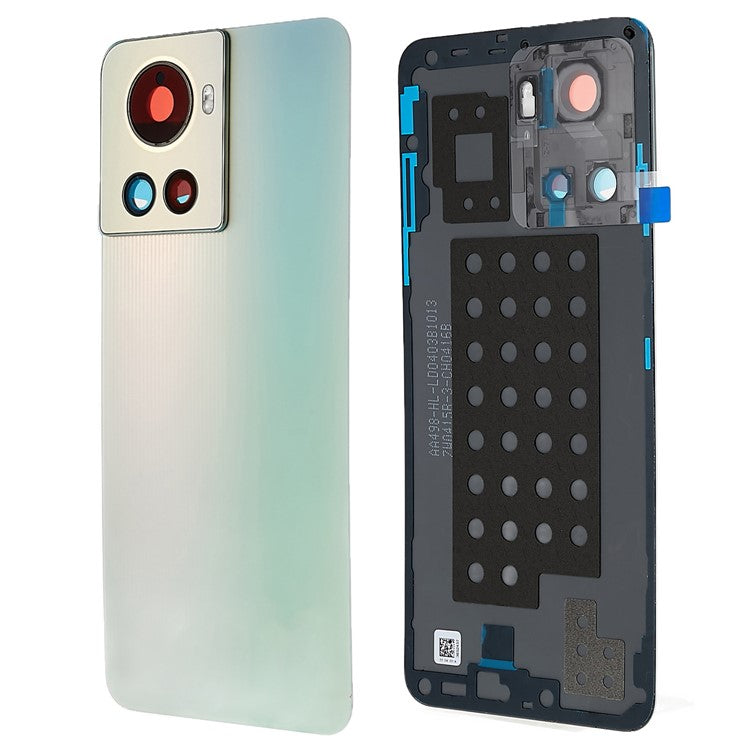 For OnePlus 10R 5G OEM Battery Housing with Adhesive Sticker + Camera Lens Cover - Green