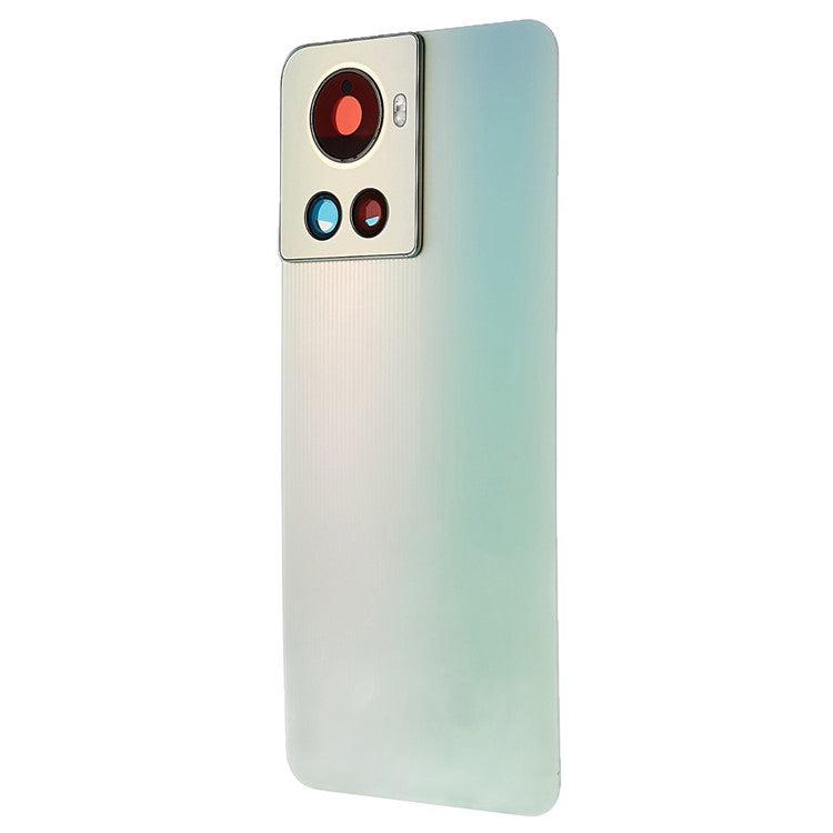 For OnePlus 10R 5G OEM Battery Housing with Adhesive Sticker + Camera Lens Cover - Green