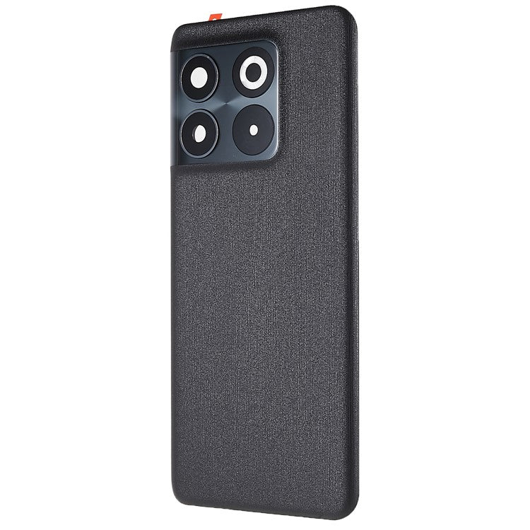 For OnePlus 10T 5G OEM Battery Housing with Adhesive Sticker + Camera Lens Cover - Black
