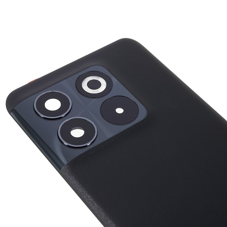 For OnePlus 10T 5G OEM Battery Housing with Adhesive Sticker + Camera Lens Cover - Black