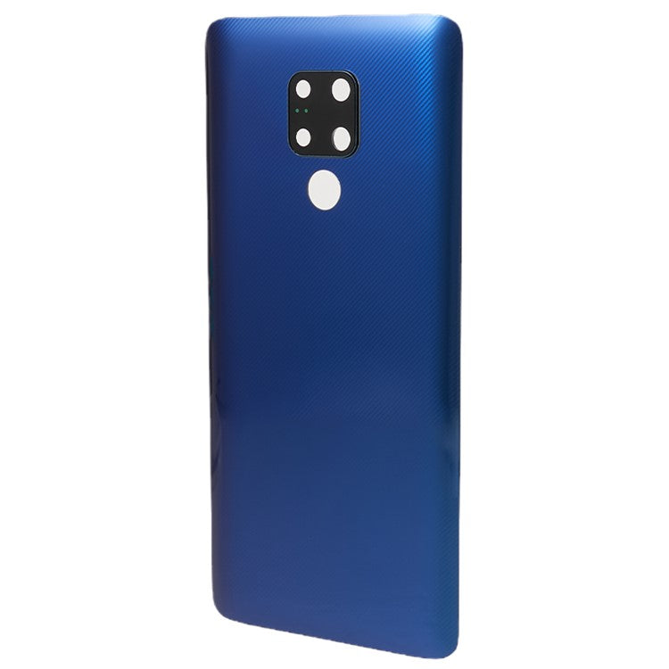 For Huawei Mate 20 X Back Battery Housing Cover with Camera Ring Lens Cover Spare Part (without Logo) - Blue