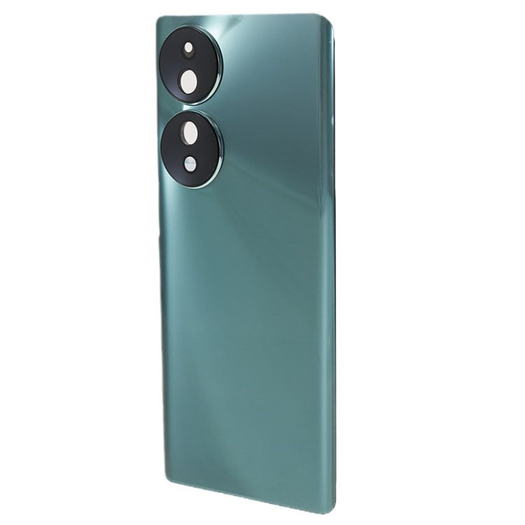 For Honor 70 5G Back Battery Housing Cover with Camera Ring Lens Cover Spare Part (without Logo) - Green
