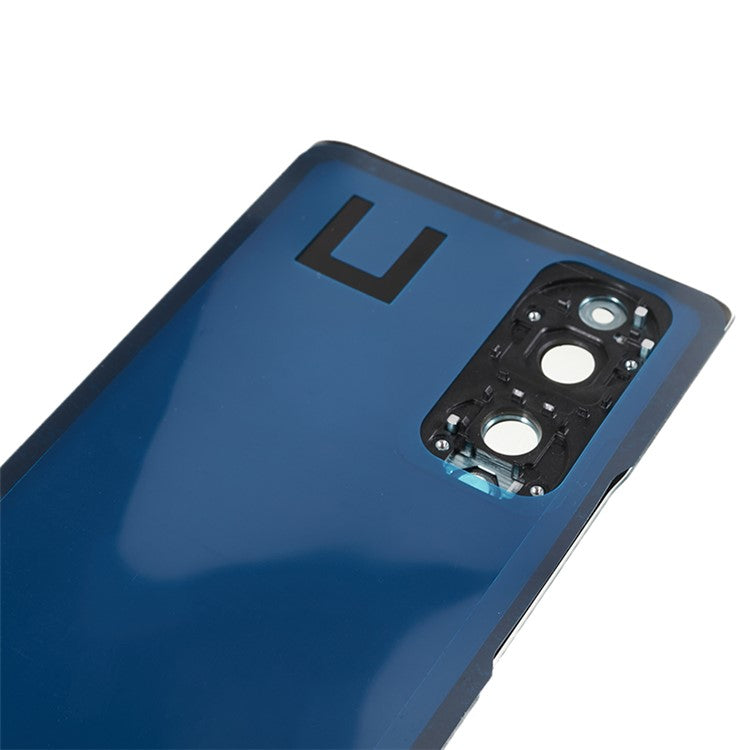 For Honor 70 5G Back Battery Housing Cover with Camera Ring Lens Cover Spare Part (without Logo) - Green