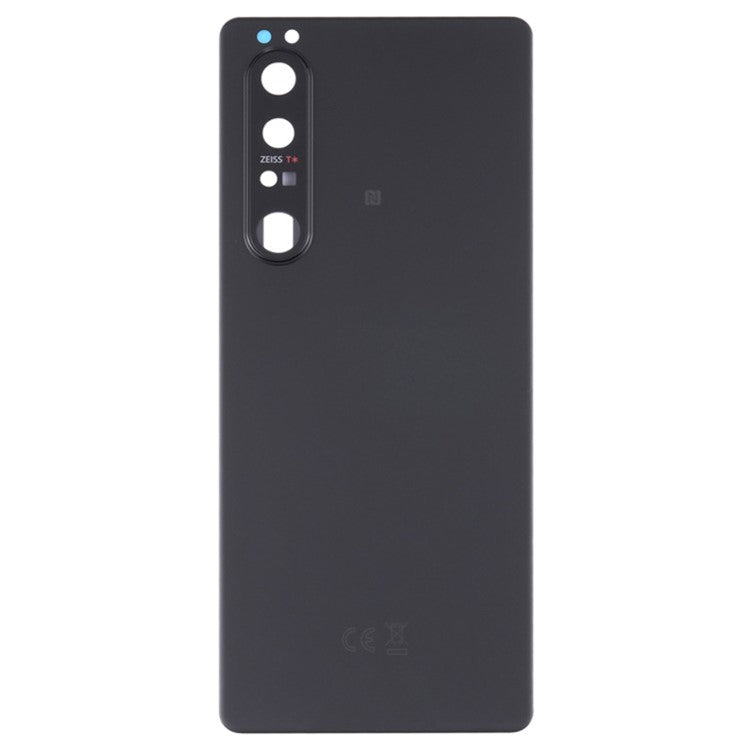 For Sony Xperia 1 III 5G OEM Battery Housing with Adhesive Sticker + Camera Lens Cover - Black