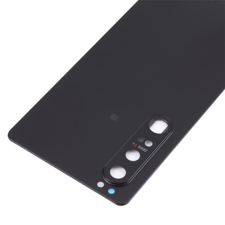 For Sony Xperia 1 III 5G OEM Battery Housing with Adhesive Sticker + Camera Lens Cover - Black