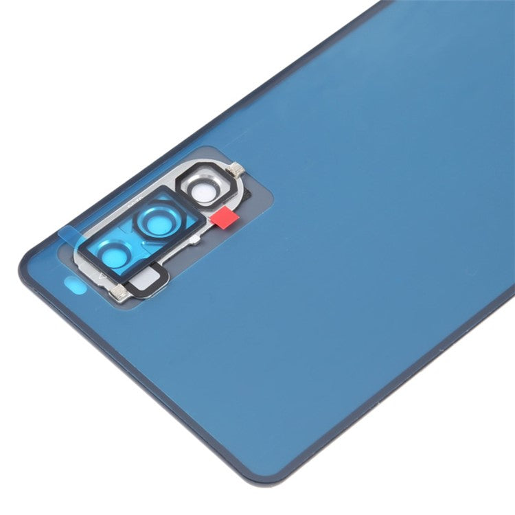 For Sony Xperia 10 IV 5G OEM Battery Housing with Adhesive Sticker + Camera Lens Cover - White