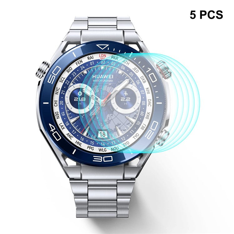 ENKAY HAT PRINCE 5PCS Screen Protector For Huawei Watch Ultimate 9H High Aluminum-silicon Glass Protection Film