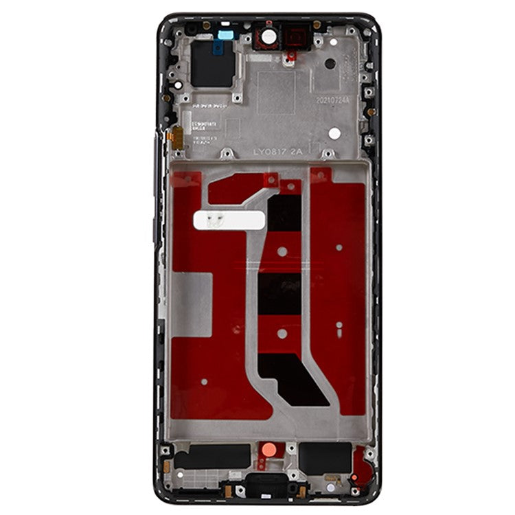 For Honor 50 5G OEM Front Housing Frame Phone Replacement Part (without Logo) - Gold