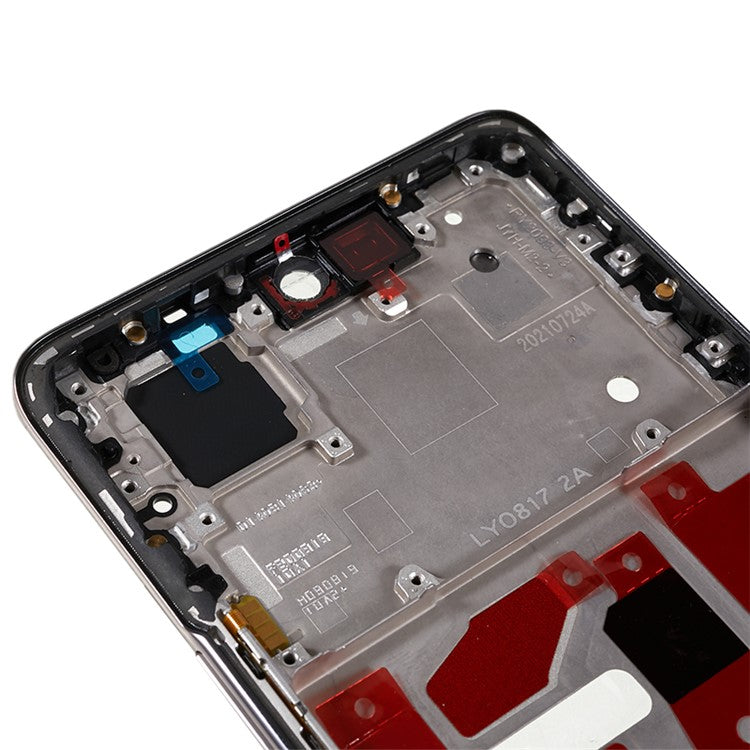 For Honor 50 5G OEM Front Housing Frame Phone Replacement Part (without Logo) - Gold